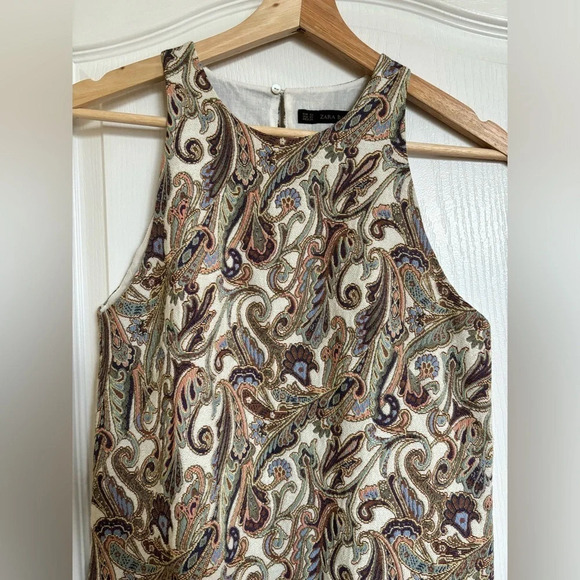 ZARA Paisley  Print Dress - Picture 8 of 8